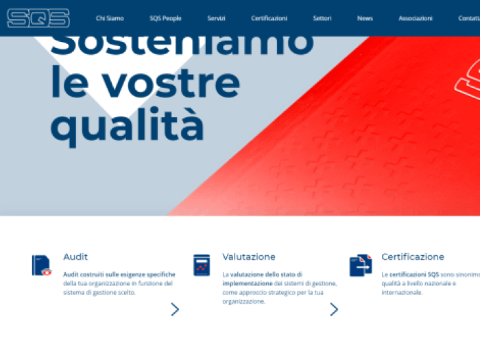 Sito Web Associazione Svizzera per la certificazione dei sistemi di qualità e management